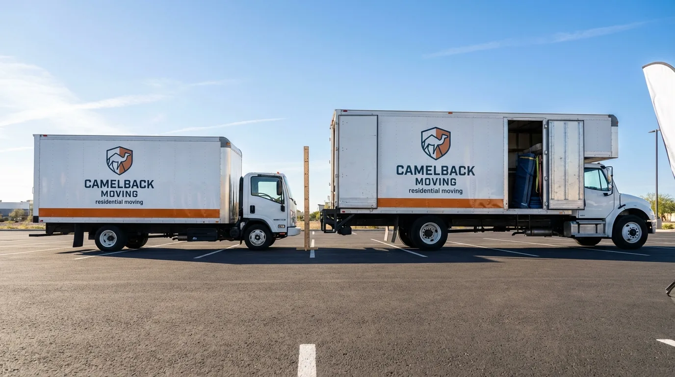 Moving truck size capacity guide in Visalia